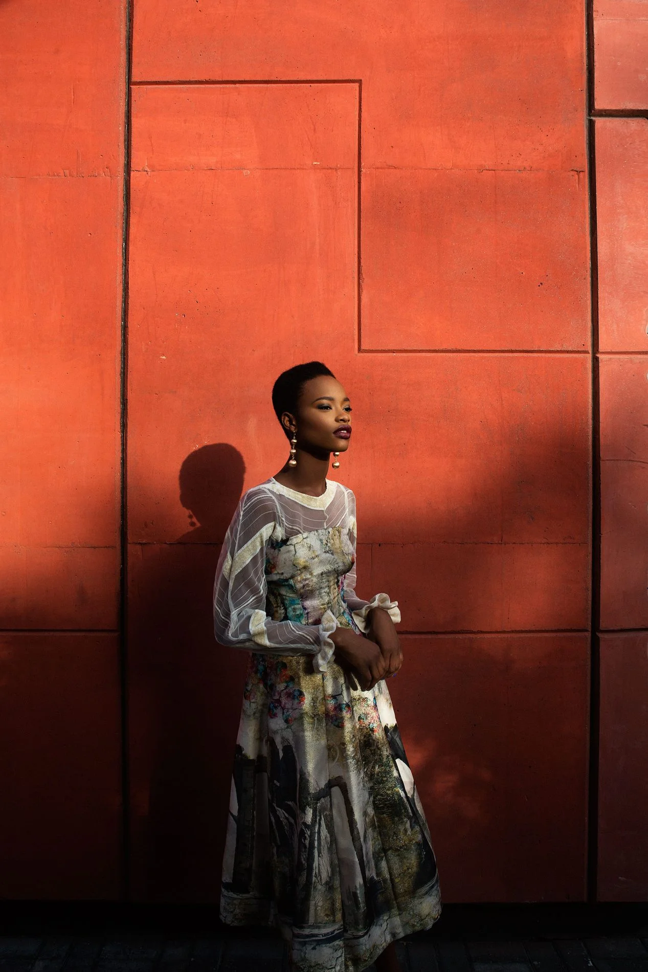Mayowa Nicholas wearing Loza Maleombho, Lanre Da Silva Ajayi, Tsemaye Binite