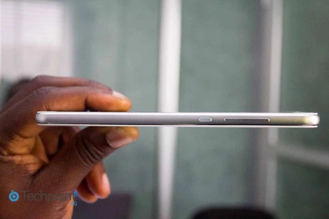 THE POWER BUTTON AND VOLUME CONTROL ON THE RIGHT, | techpointng
