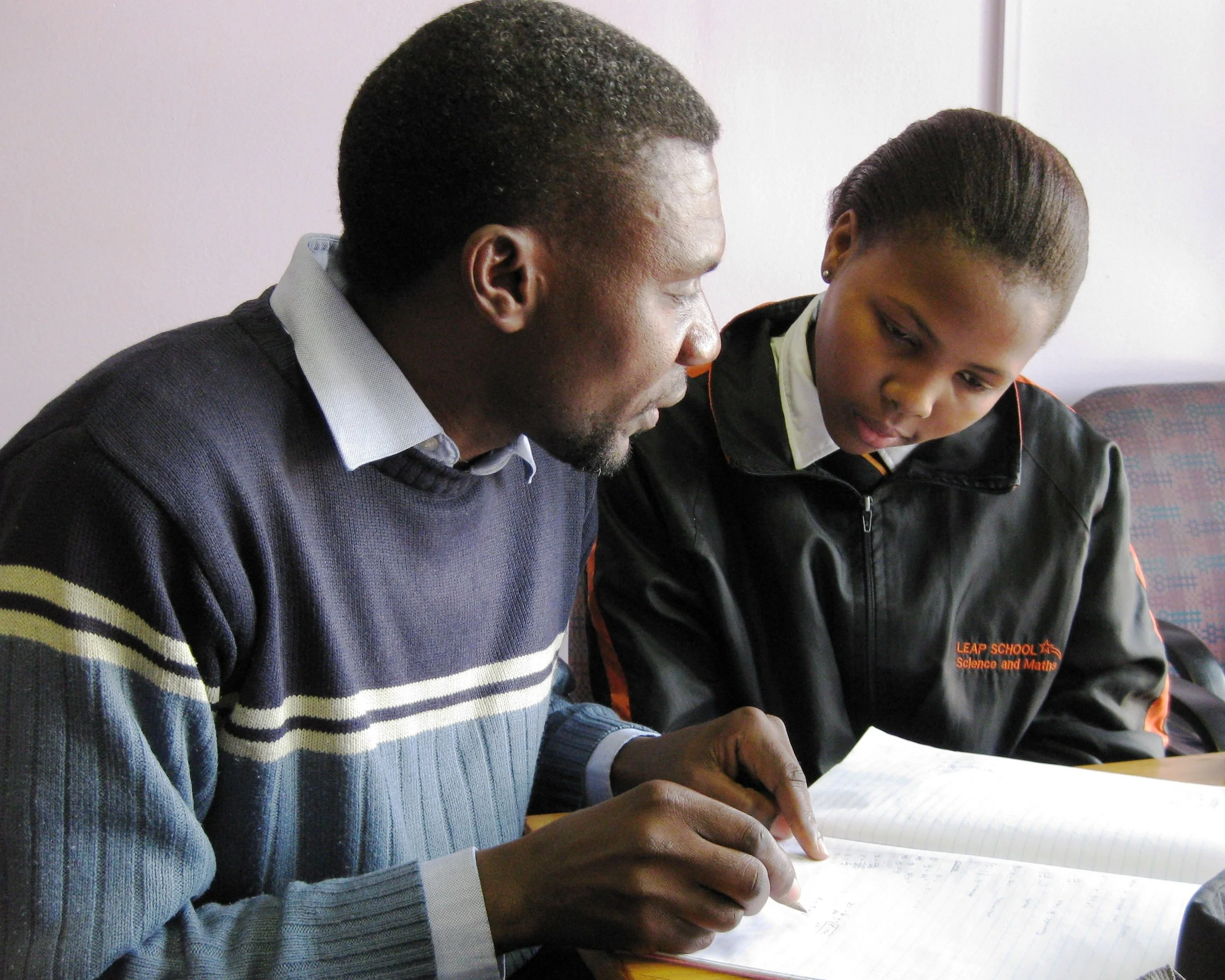 Tutor and Student via teachwithafrica.org