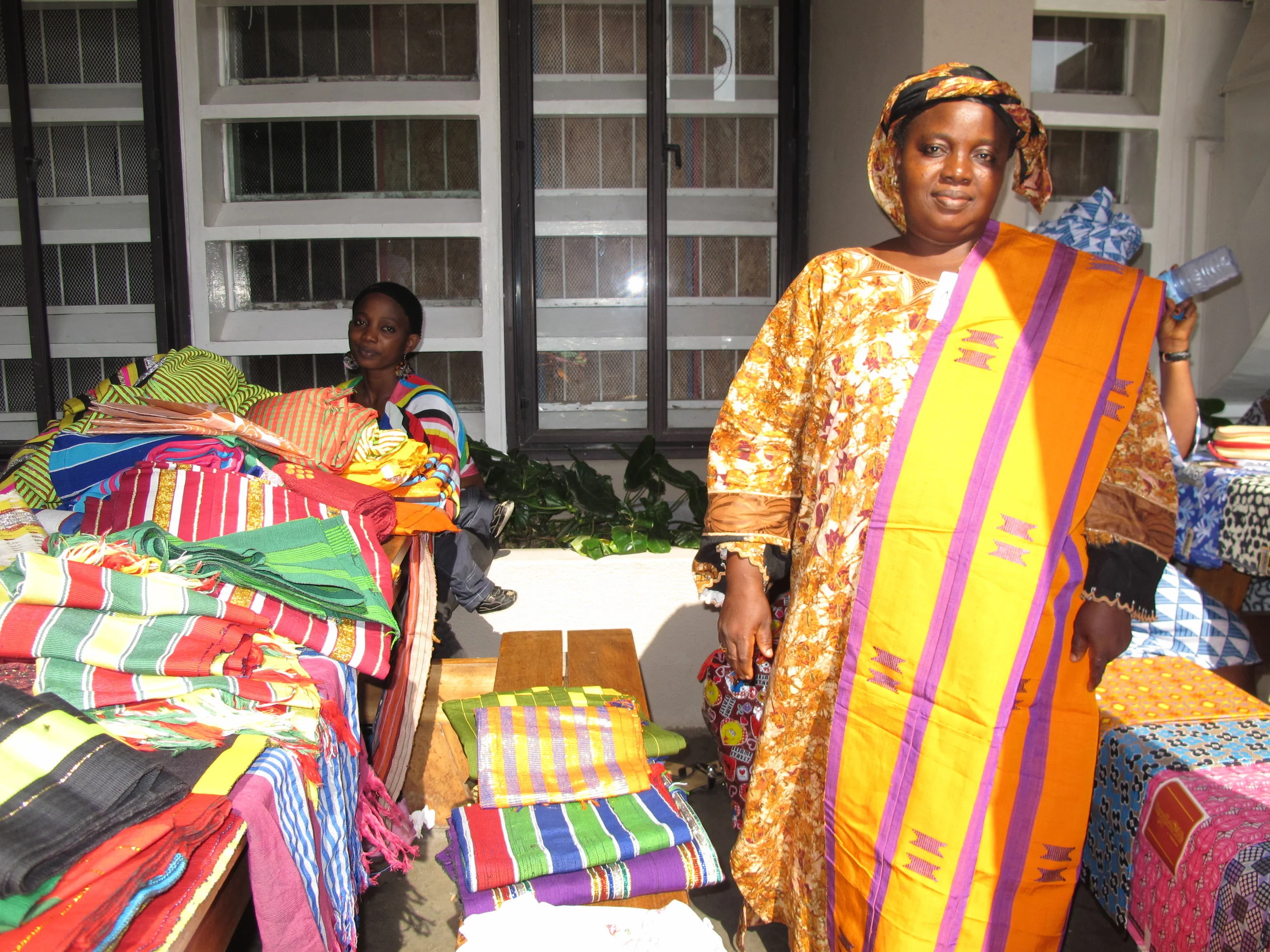Aso Oke on pop up market display via go2net.wordpress.com