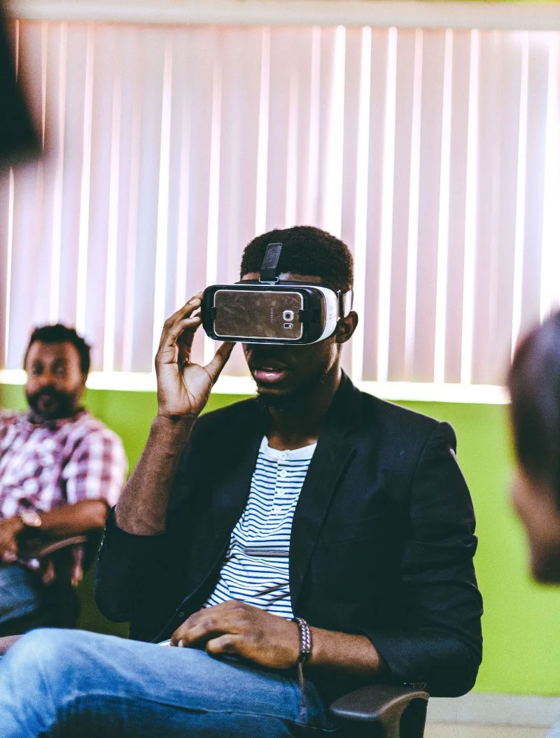At the Imisi 3D VR showcase / Photo via medium.com/techcabal