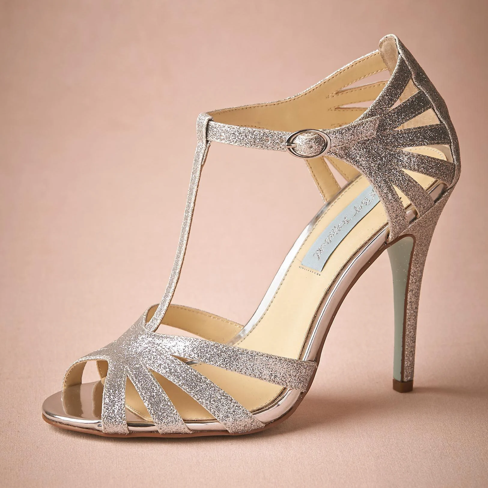 T-STRAP HEELED SANDALS