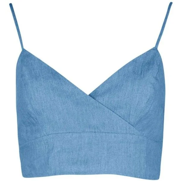 DENIM CROP TOP