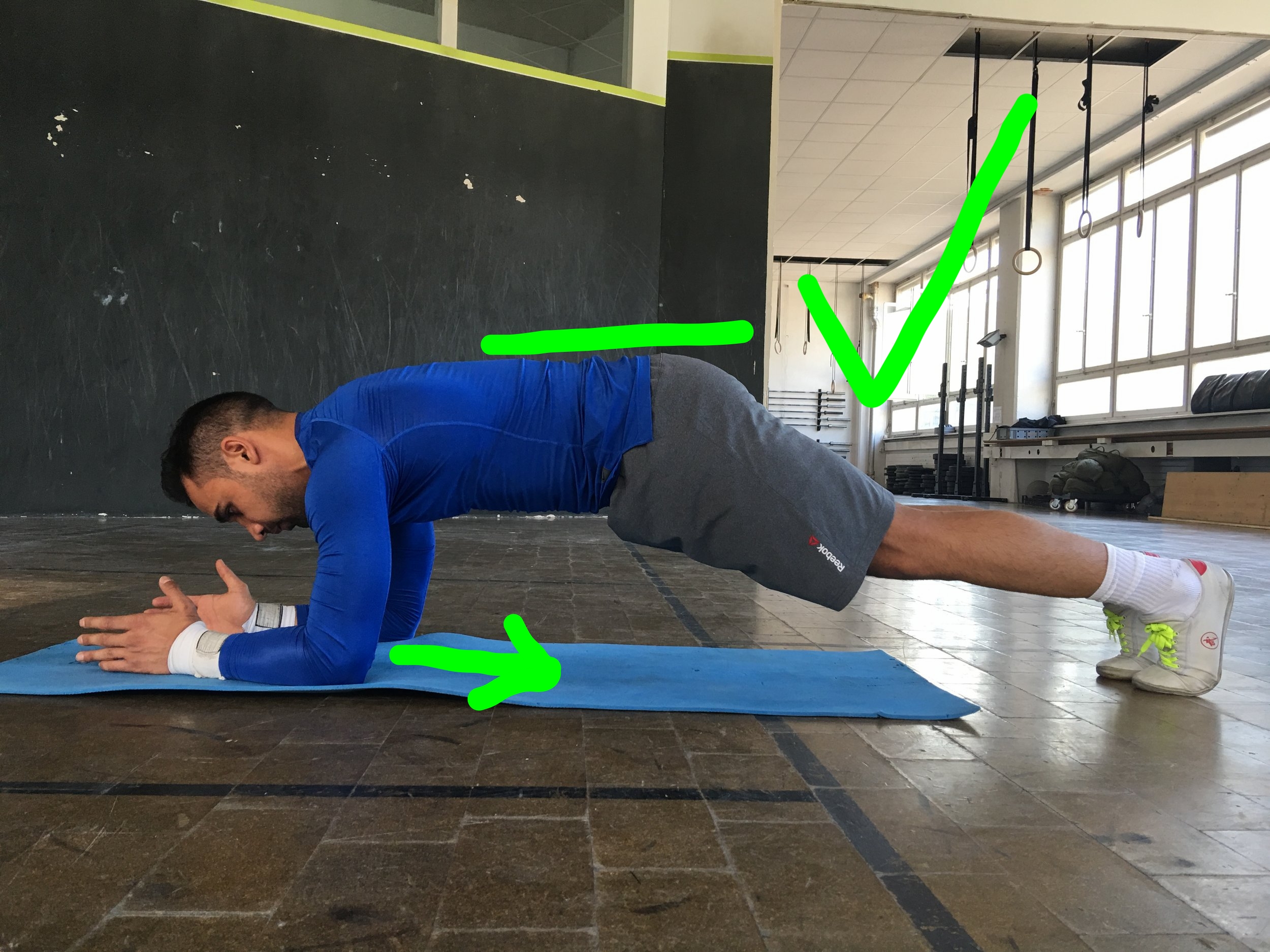Pull elbows towards toes, engage core