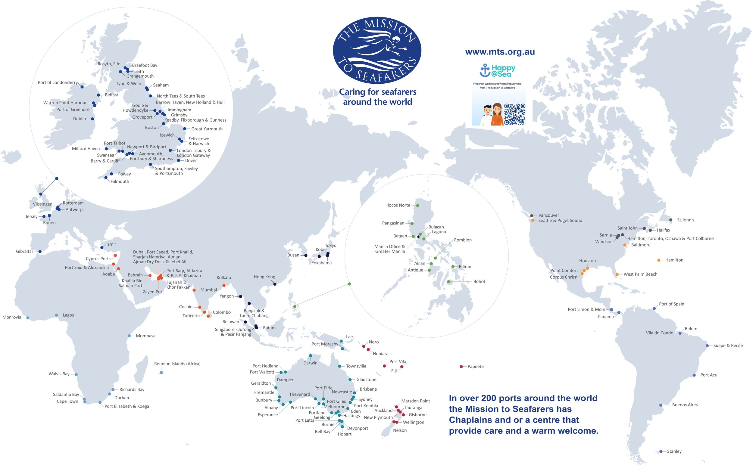 Mission to Seafarers Map poster