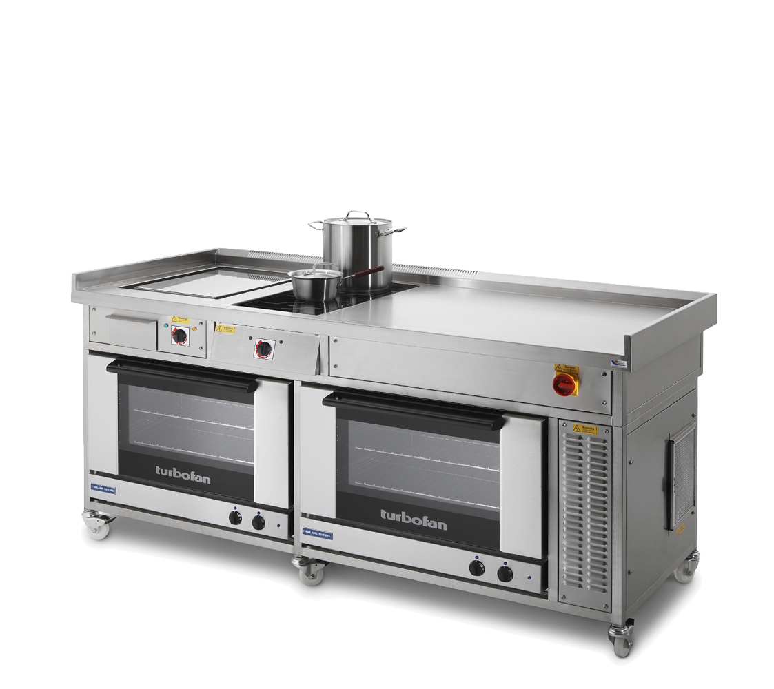commercial induction range with convection oven