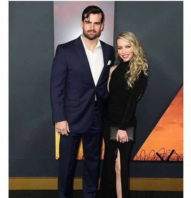 He said last night he had a dream we traveled back in time. #1917 ✨ @1917 @universalpictures 
Hair: @luissantelices 
Makeup: @beautycounter 
Dress @cinqasept