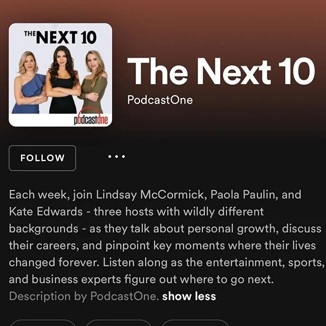 Excited to announce that The Next 10 podcast is NOW on @spotify ❤️ From Ja Rule talking about Fyre Festival mistakes to @jordanharbinger &lsquo;s career do&rsquo;s and @finalstraw CEO @emmasirena saving the planet &mdash; we&rsquo;ve got you covered!
