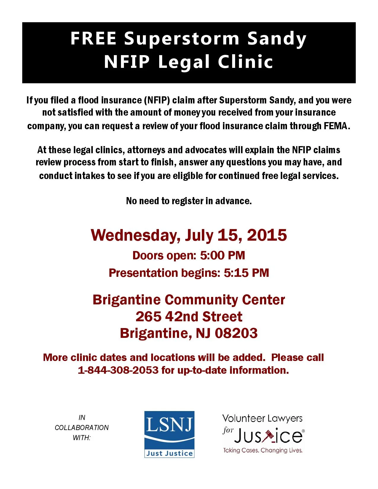 Help with Sandy NFIP Claims Review Process