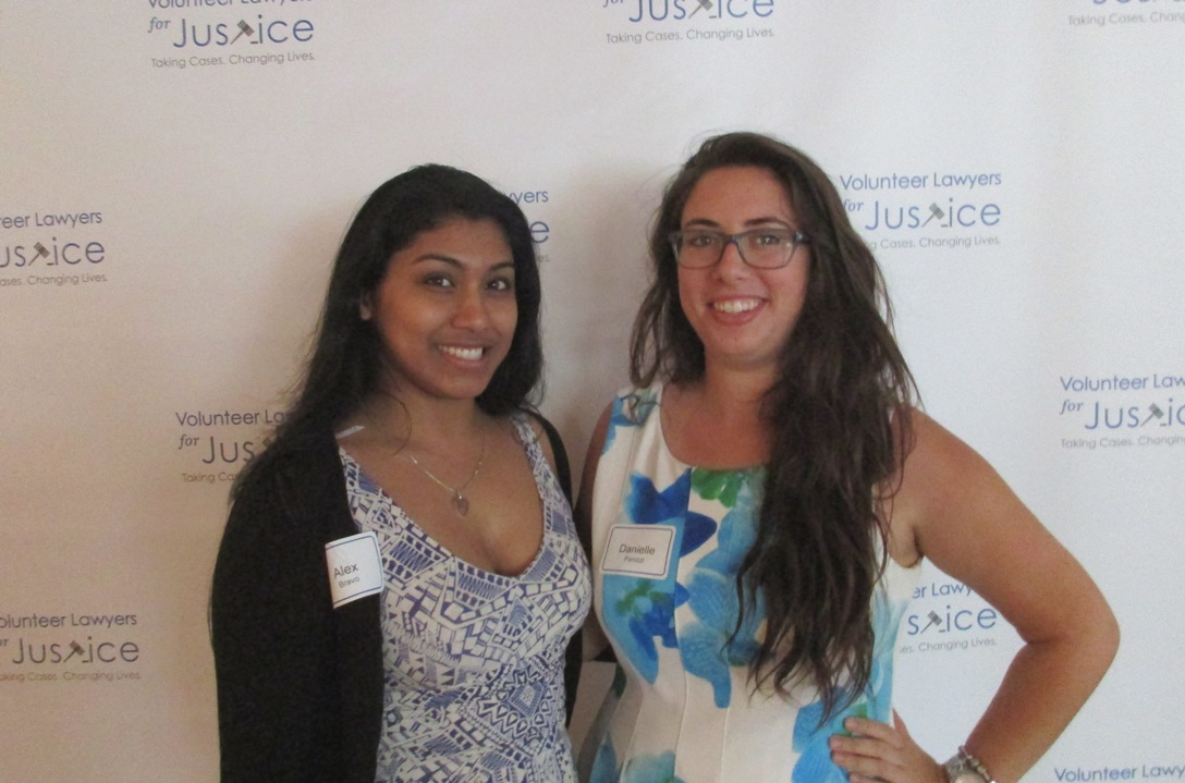 Danielle and Alex attend VLJ's Summer Soiree fundraising event with other young professionals. 