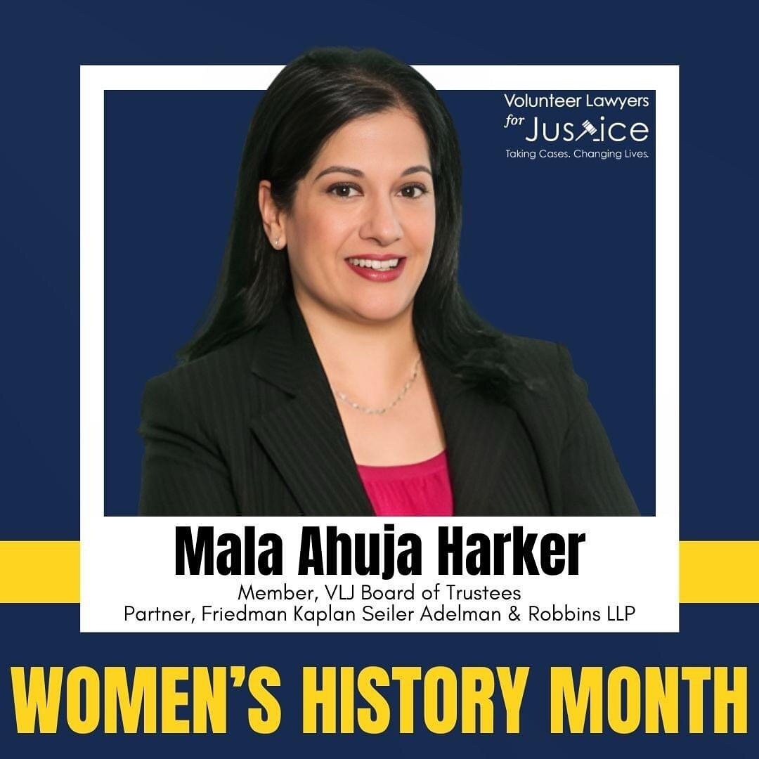 𝗛𝗮𝗽𝗽𝘆 𝗪𝗼𝗺𝗲𝗻&rsquo;𝘀 𝗛𝗶𝘀𝘁𝗼𝗿𝘆 𝗠𝗼𝗻𝘁𝗵! Volunteer Lawyers for Justice is celebrating Women&rsquo;s History Month by shining a spotlight on the extraordinary women whose leadership guide the organization and drive VLJ&rsquo;s efforts