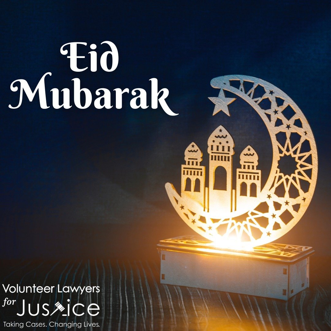 As we mark the end of Ramadan, Volunteer Lawyers for Justice wishes everyone an Eid al-Fitr filled with blessings, peace, and renewal. Eid Mubarak! 

#VLJNJ #EidAlFitr #EidMubarak #ProBono #CivilLegalAid #FreeLegalHelp #FreeLegalServices #NewJersey