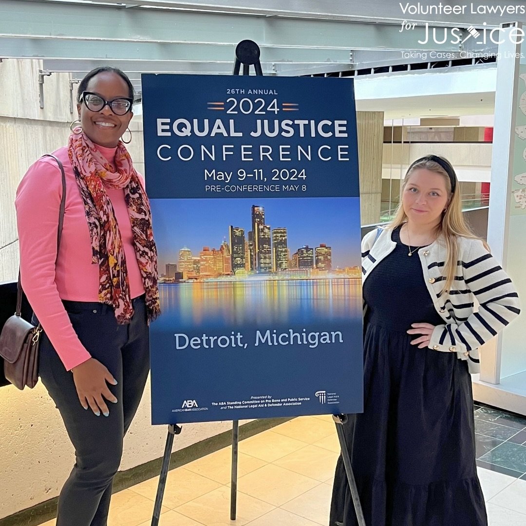 𝗣𝗼𝘄𝗲𝗿𝗵𝗼𝘂𝘀𝗲 𝗱𝘂𝗼 𝘀𝗽𝗼𝘁𝘁𝗲𝗱 𝗶𝗻 𝗠𝗼𝘁𝗼𝗿 𝗖𝗶𝘁𝘆!

Volunteer Lawyers for Justice&rsquo;s Eilleen Ingram-Willis and Nina DePalma are soaking up all things justice this week at the @americanbarassociation/@nlada_dc Equal Justice Conf