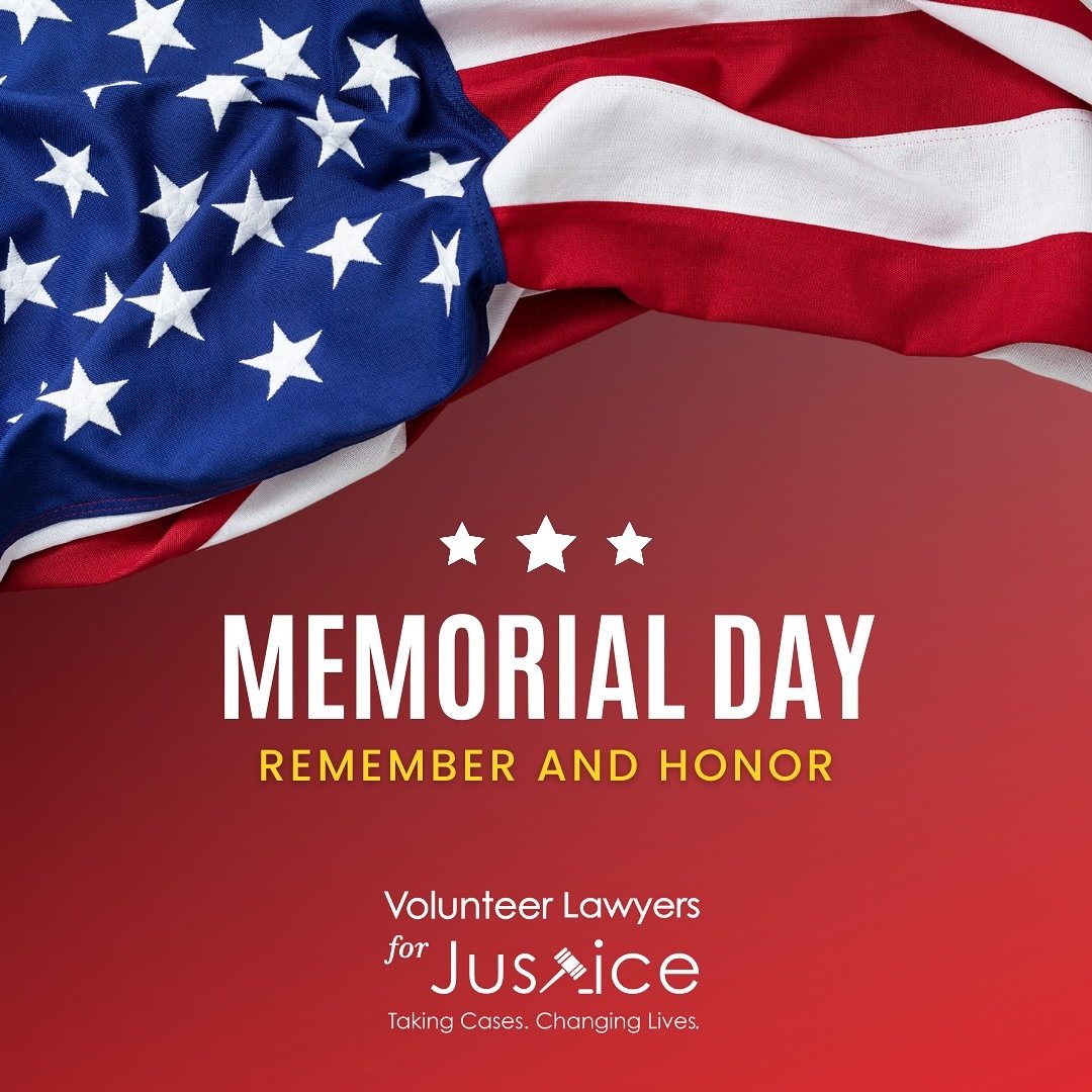 𝗛𝗼𝗻𝗼𝗿. 𝗦𝗲𝗿𝘃𝗶𝗰𝗲. 𝗦𝗮𝗰𝗿𝗶𝗳𝗶𝗰𝗲.

Volunteer Lawyers for Justice honors those who gave their all.

Service to a mission and purpose greater than themselves.

A sacrifice, seen generation after generation, that weaves together the storie