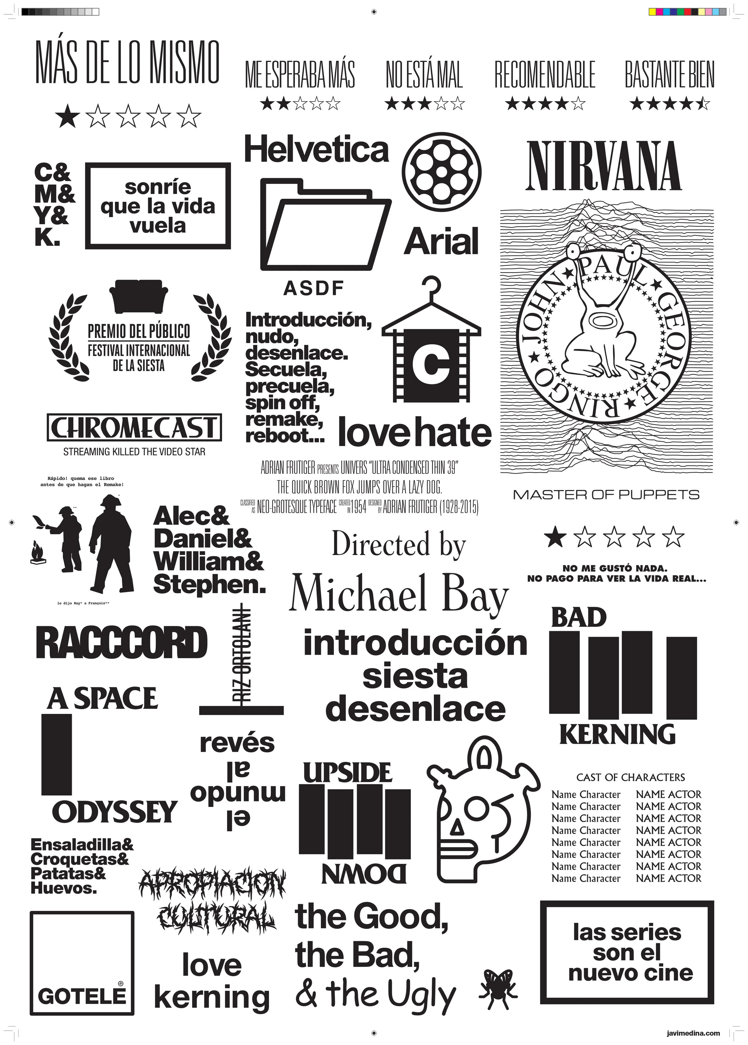 "diseño cine y tipografía" 2016 