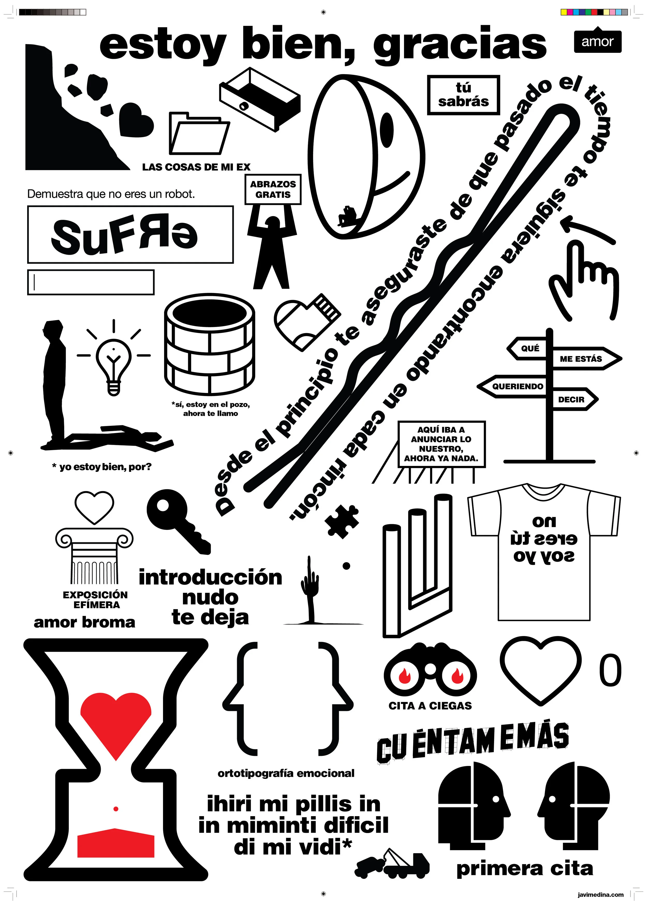 cartel "estoy bien gracias" 2017