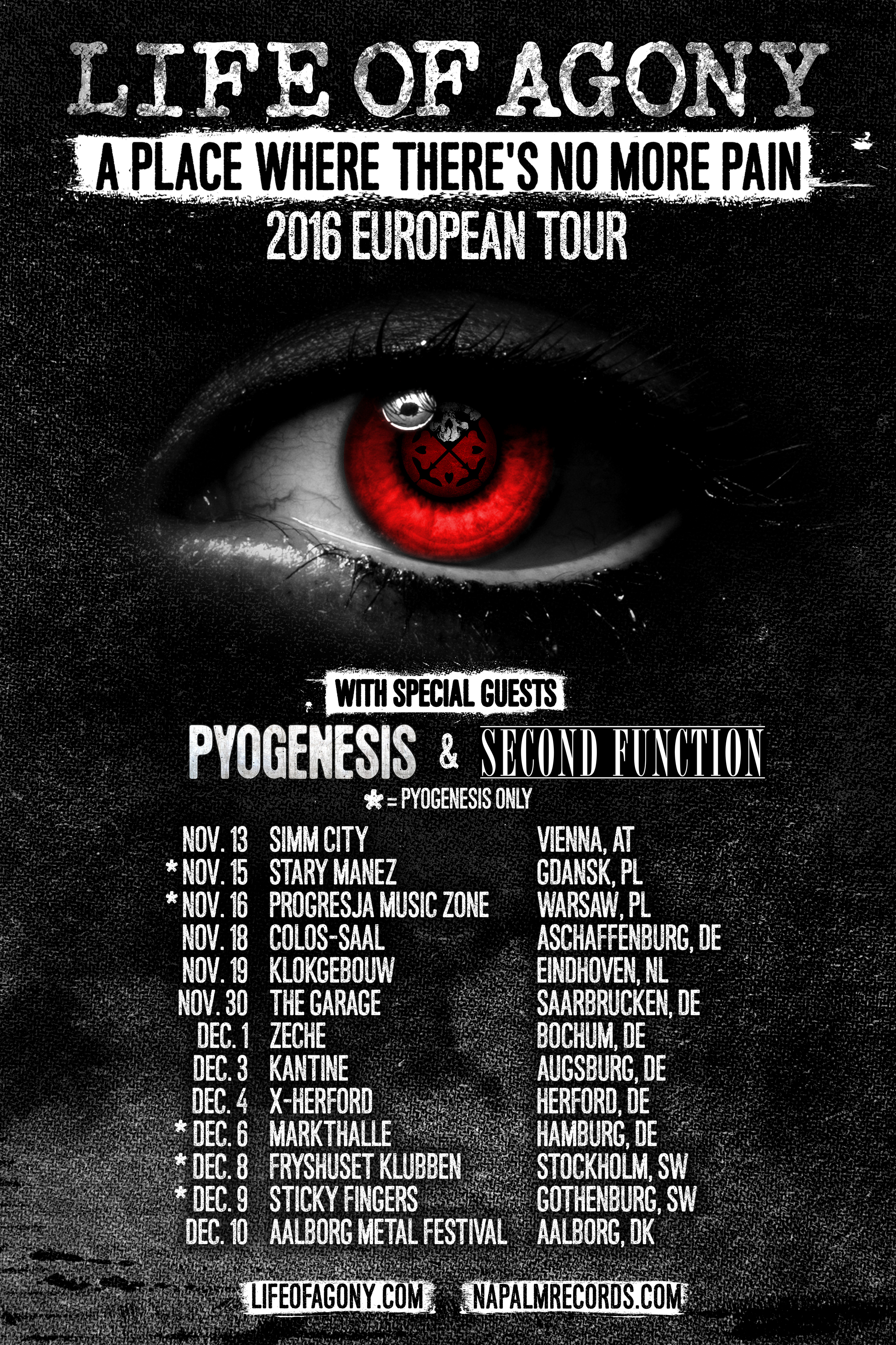 NAPALM RECORDS: TOUR POSTER - Creative Direction & Design