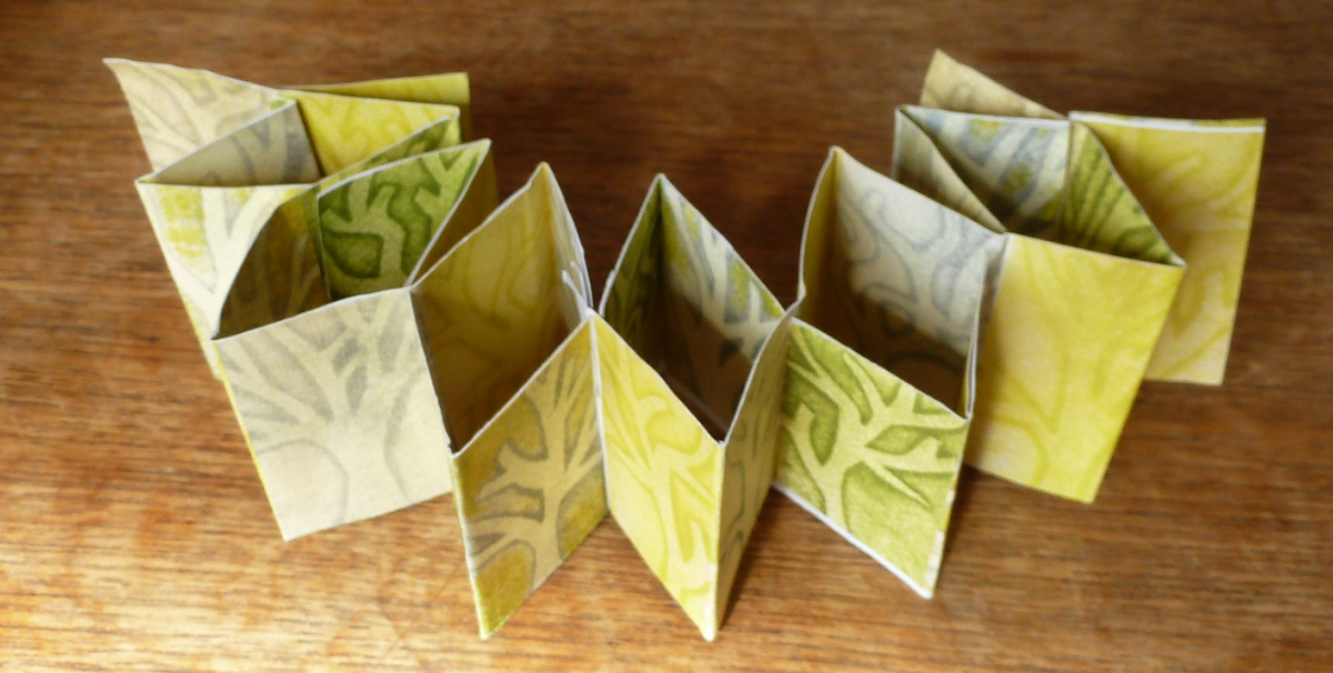 Small-scale mock-up to work out pagination when setting up the artwork 