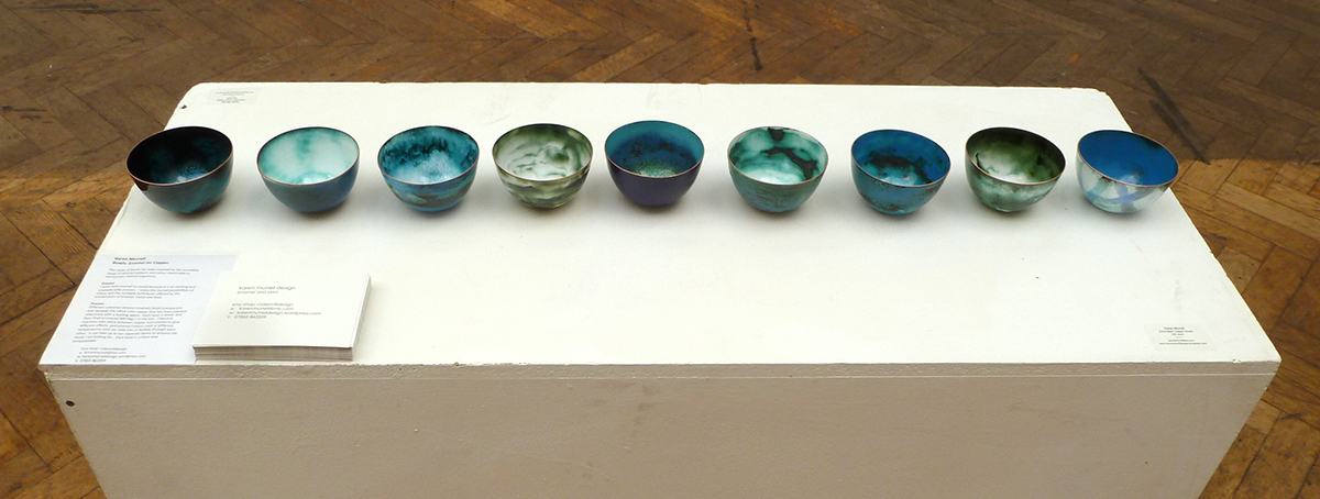 enamel bowls by Karen Murrell