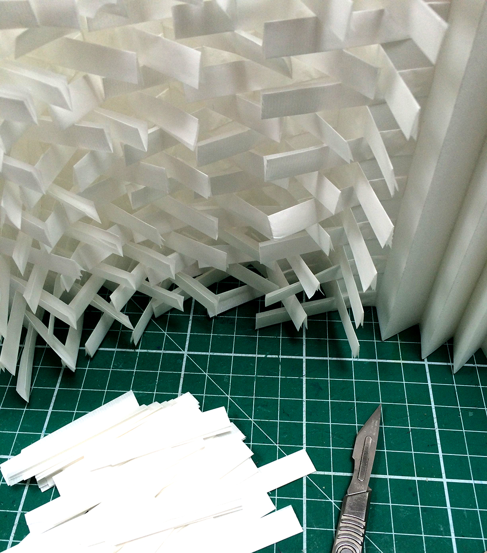  … into a flag book structure.