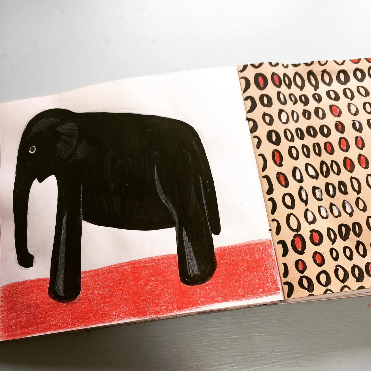 A small elephant found in a junk shop in Aberystwyth