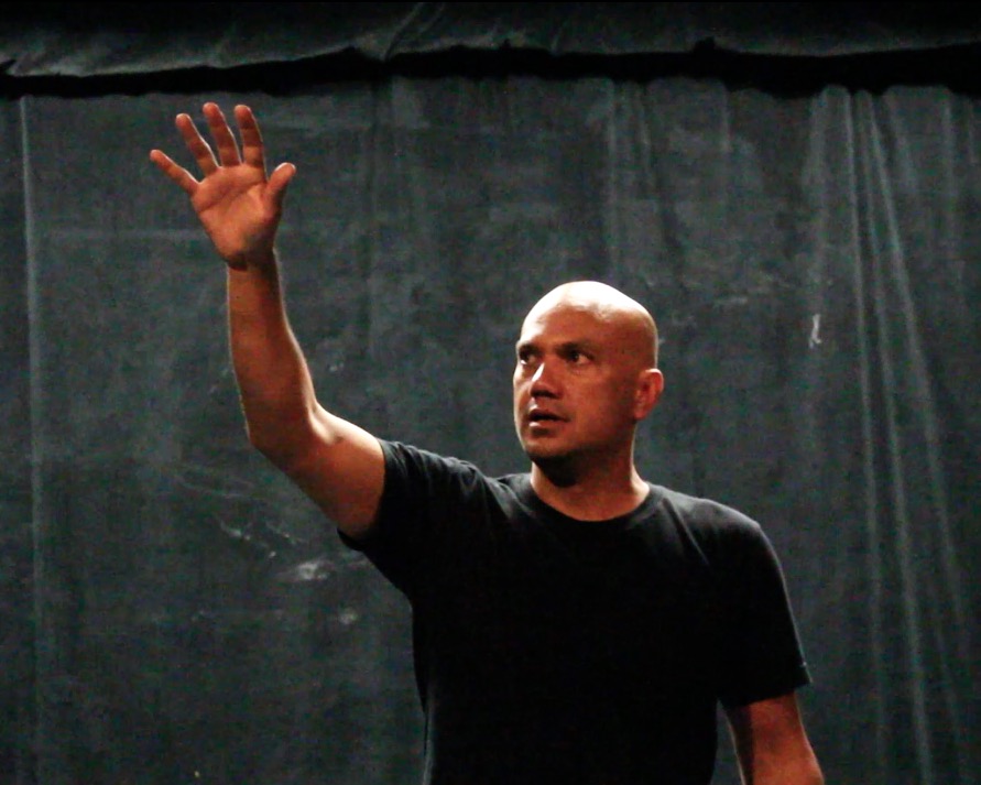 Keola Simpson back in rehearsals for the 3rd time in L.A. LIGHTS FIRE.