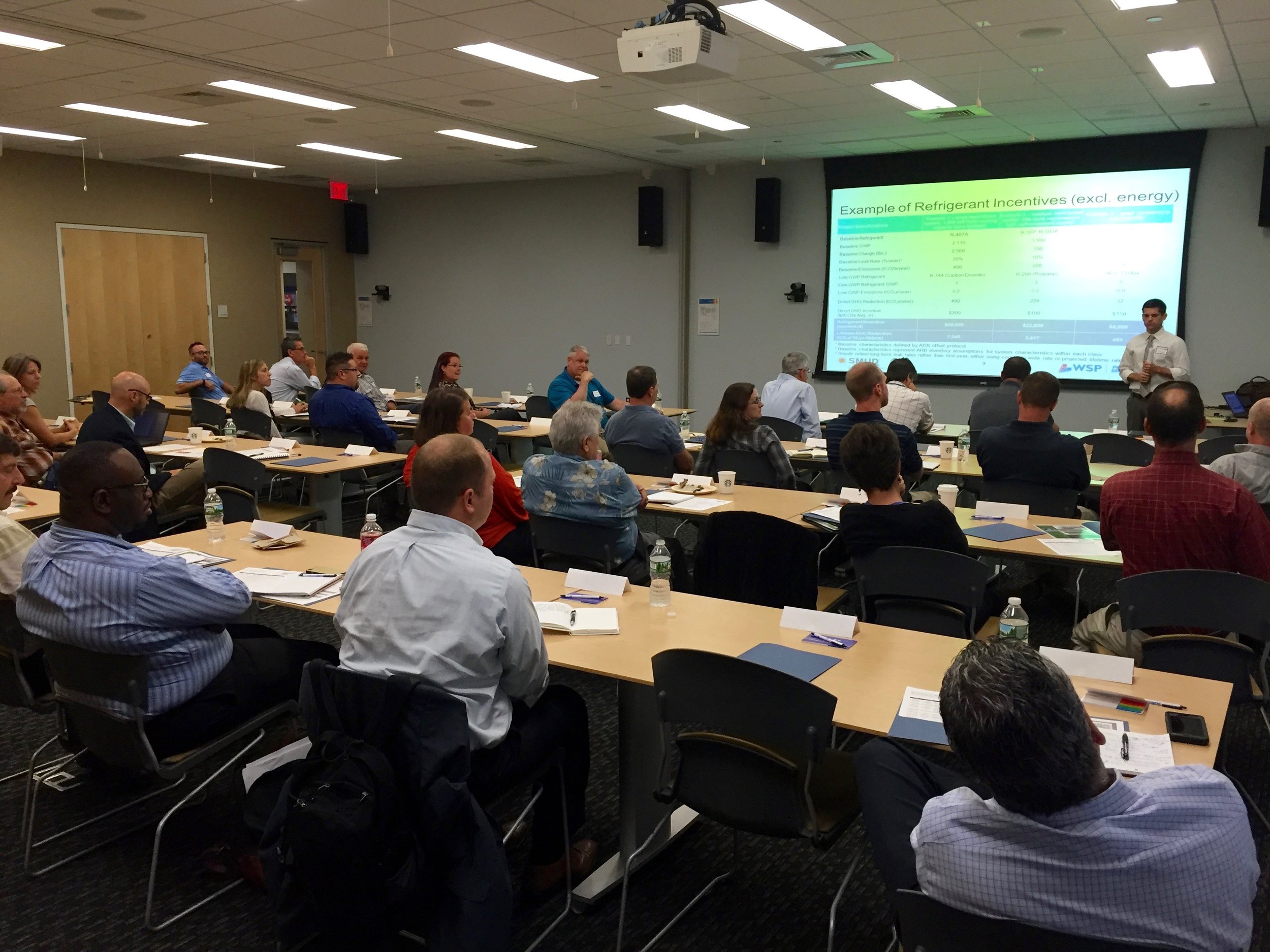 A snapshot from NASRC's August 4th, 2016 workshop (that one focused specifically on utility incentives for natural refrigerant equipment).