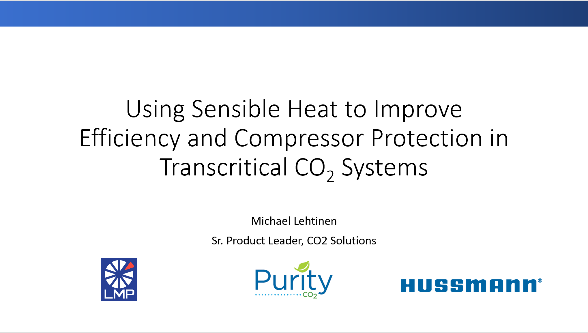 Systems LMP/Hussmann CO2 Solutions