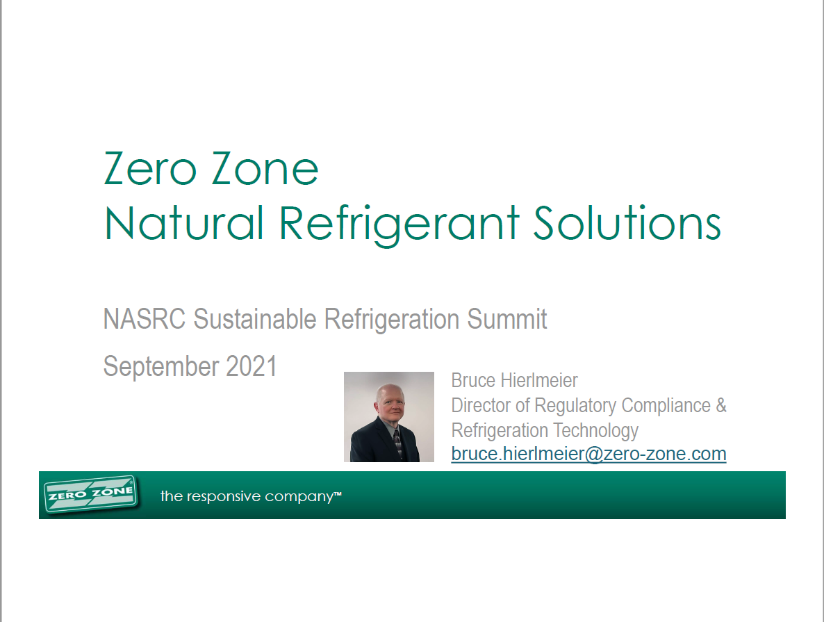 Zero Zone Natural Refrigerant Solutions