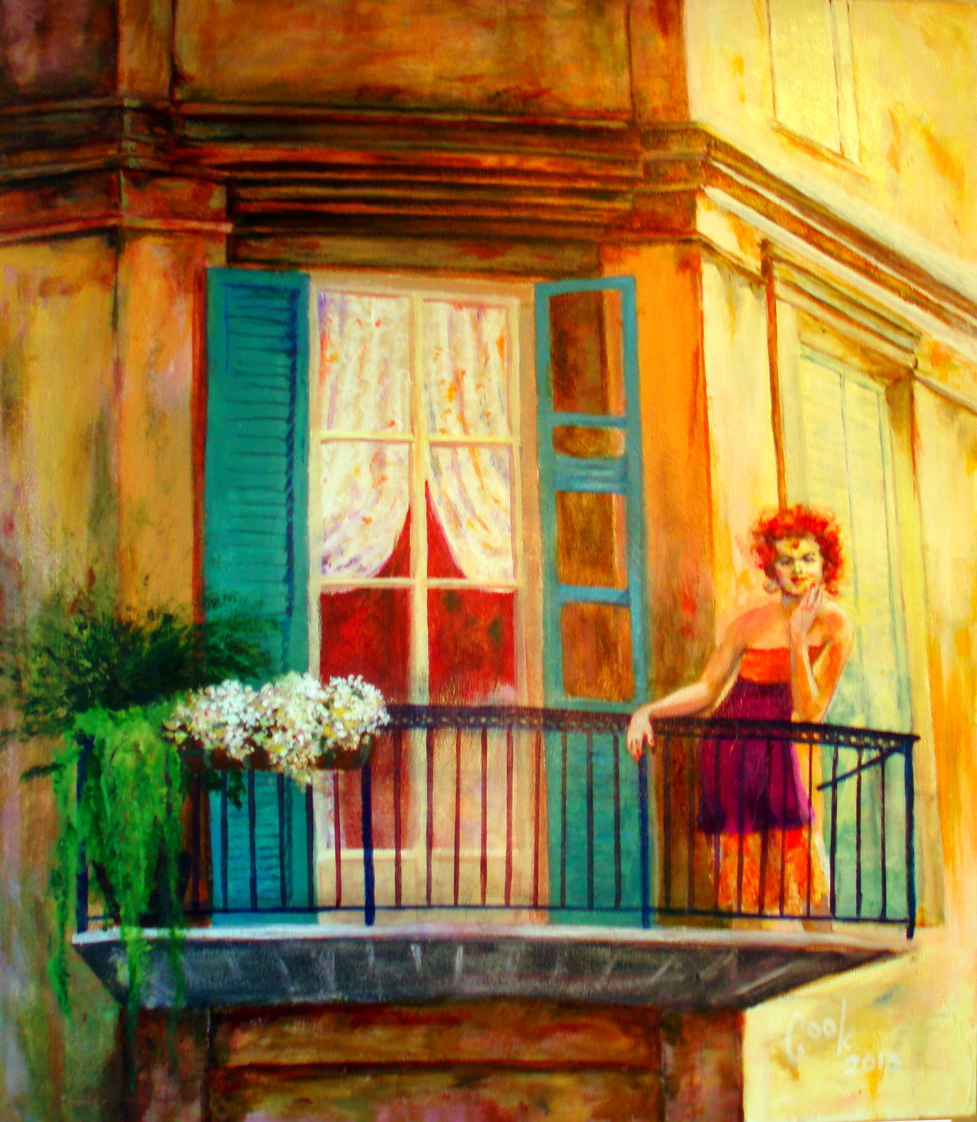 GIRL ON A BALCONY