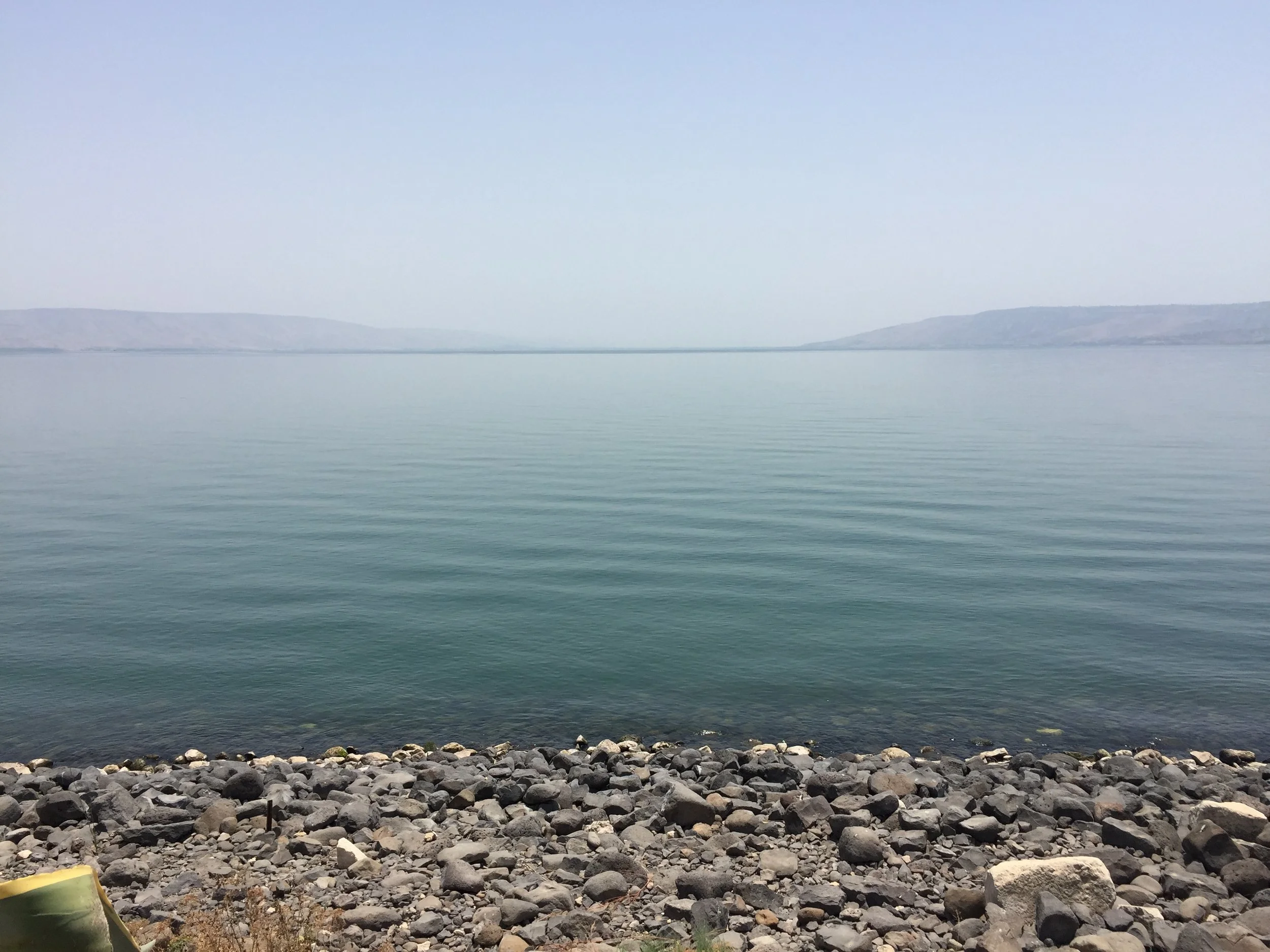 Sea of Galilee, Israel. Where Jesus preached and walked on water. So peaceful, so tranquil.