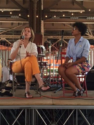 Ina at a recent Pop Up Shop at Vendy Plaza hosted by Brooklyn Brewery.