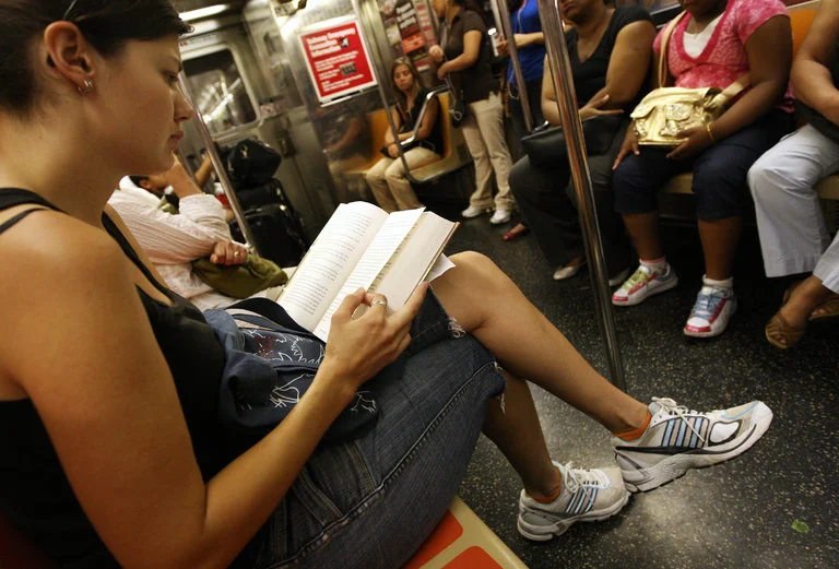 The urban reader. Credit: Ruth Fremson/The New York Times