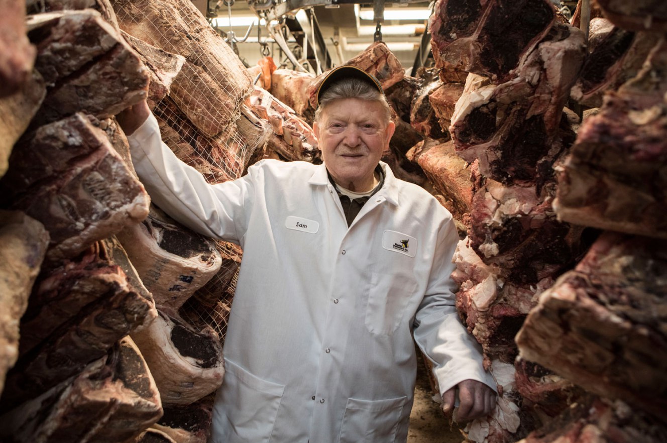 Holocaust survivor Sam Solasz founded the meat butchering empire "Master Purveyors." Photo: Zandy Mangold