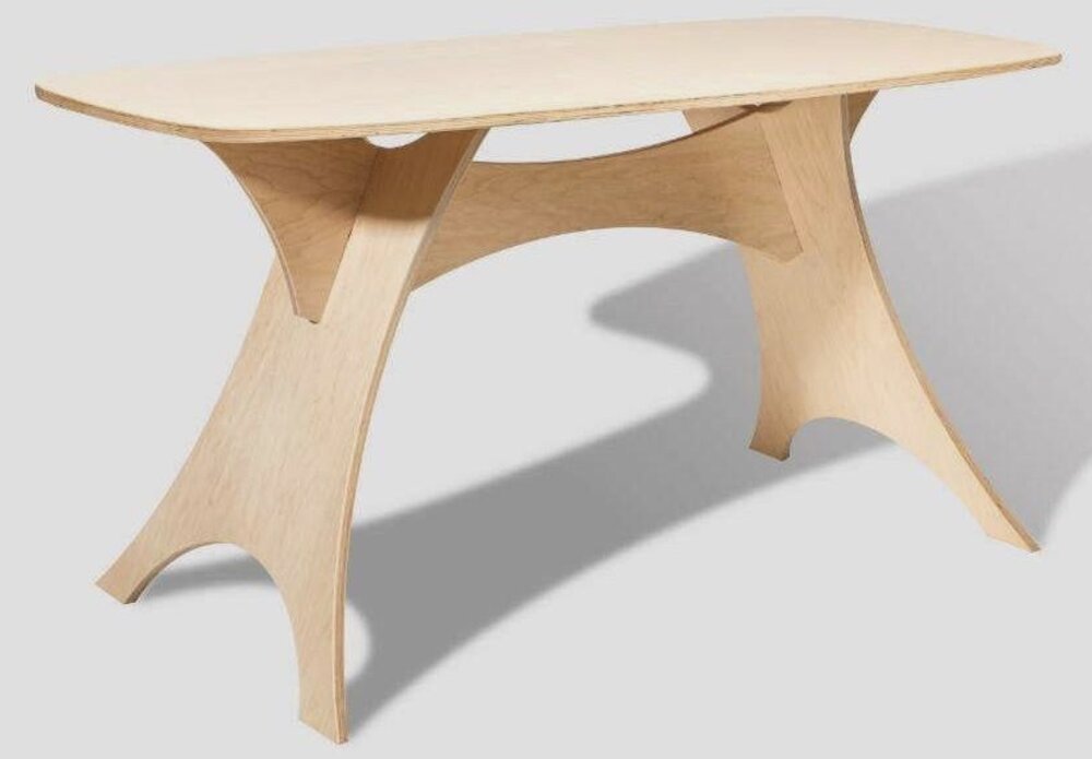 Simbly Desk/Kitchen Table in Maple