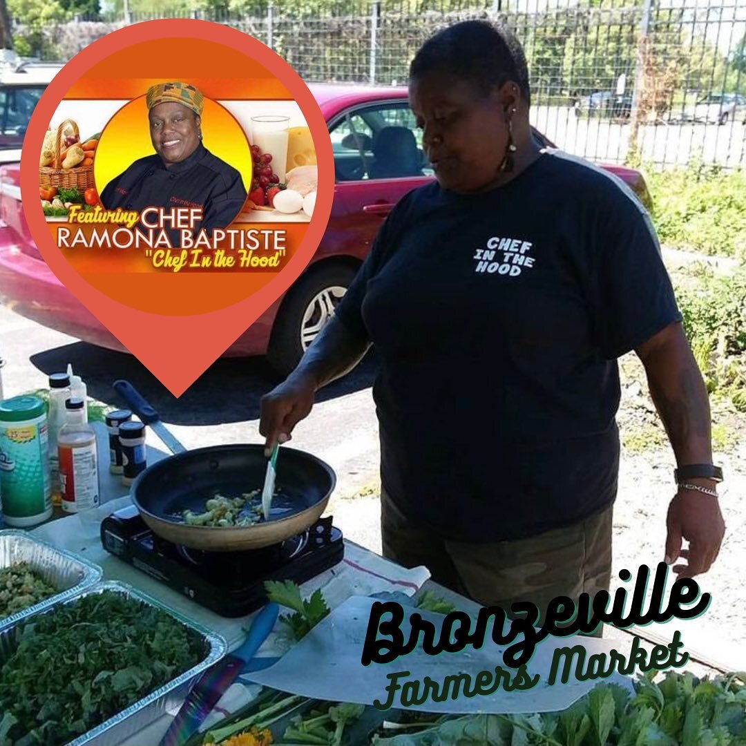Get ready for week two of the Bronzeville Farmers market! Enjoy a cooking demonstration by Chef Ramona Baptiste @chefmona13 while shopping to support local businesses. We will again be hosting the Sunday Gardeners Club with @growsumthin, so bring the