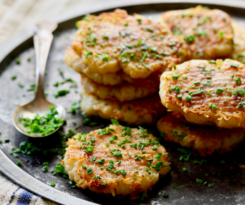 Parmesan Crusted Crushed Turnips