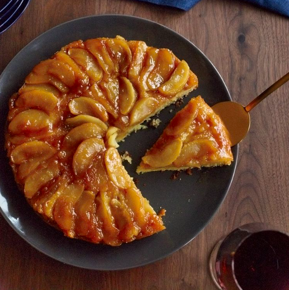 Maple Apple Upside-Down Cake