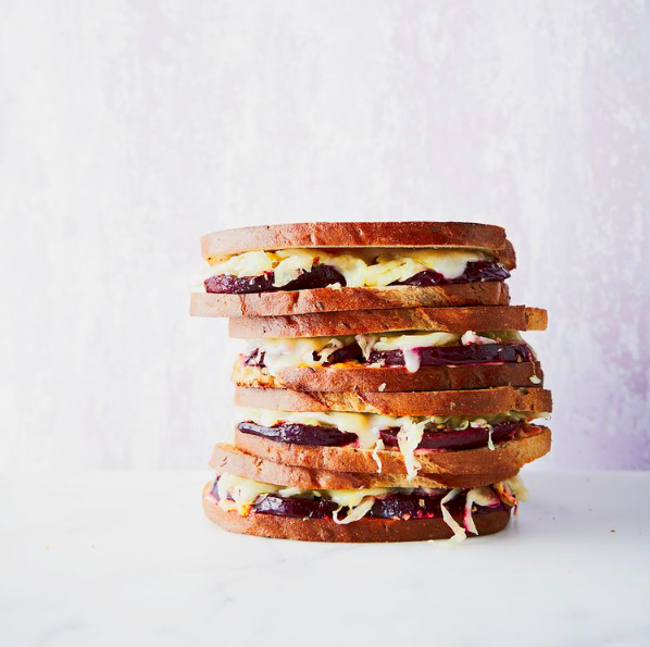 Smoky Vegetarian Beet Reuben