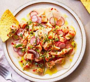 Trout and Radish Ceviche