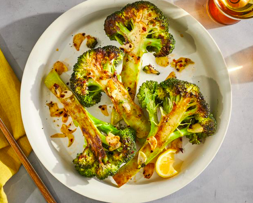 Caramelized Broccoli with Garlic