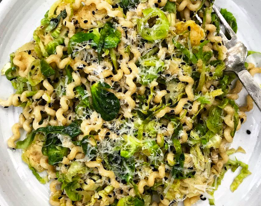 Pasta with Brussels and Brown Butter
