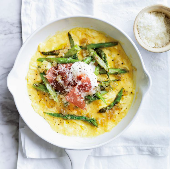 Stovetop Asparagus Frittata