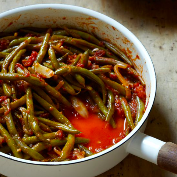 Loobyeh (Braised Green Beans with Tomato)