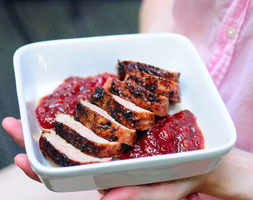 Plum Jam Sauce for Pork Tenderloin