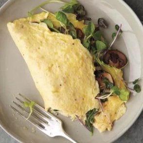 Mushroom and Microgreen Omlette