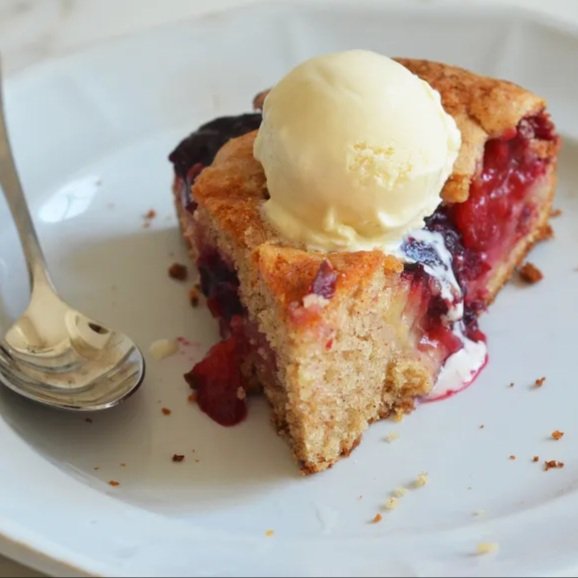 Late Summer Plum Cake