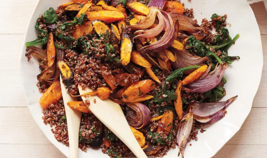 Roasted Carrots &amp; Red Quinoa 