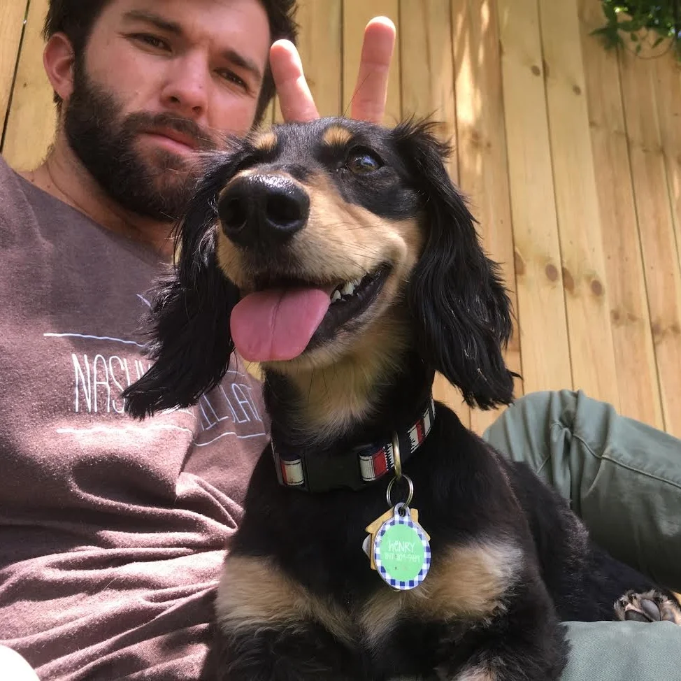 Devin Komline - Owner: Devin began developing Nashville Tail Blazers in May of 2015 while working as a pet trainer at Petsmart. He has devoted his last 4 years to learning about dog behavior by surrounding himself with dogs of every walk of life. Devin can often be found with an assortment of dogs running around Centennial Dog park in the mornings and early afternoons. 