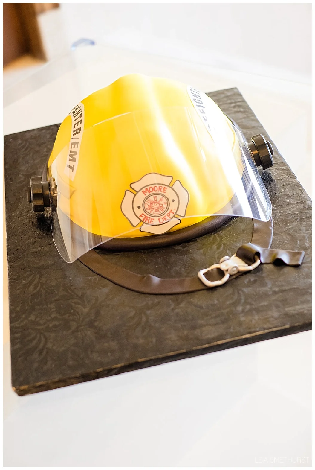 Grooms cake. Doesn't this look like a real helmet??